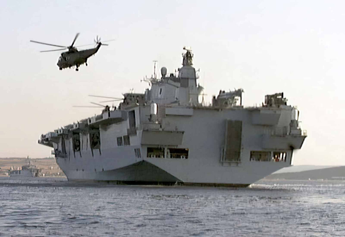 Hms Ocean L12 Amphibious Assault Vessel 3 A4 Photo Print
