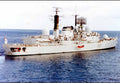 Hms Sheffield D80 Guided Missile Frigate Warship Royal Navy A4 Photo Print