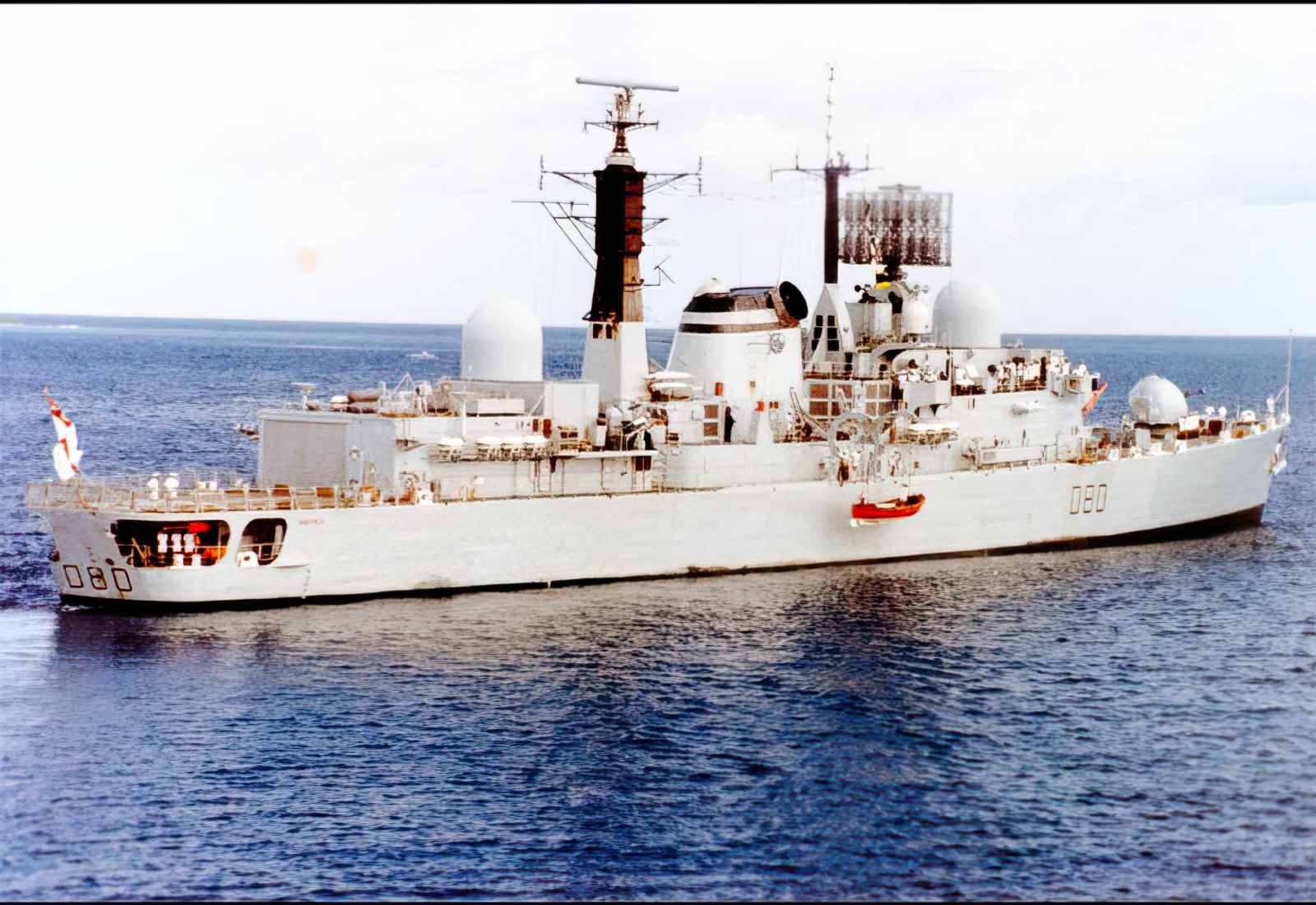 Hms Sheffield D80 Guided Missile Frigate Warship Royal Navy A4 Photo Print