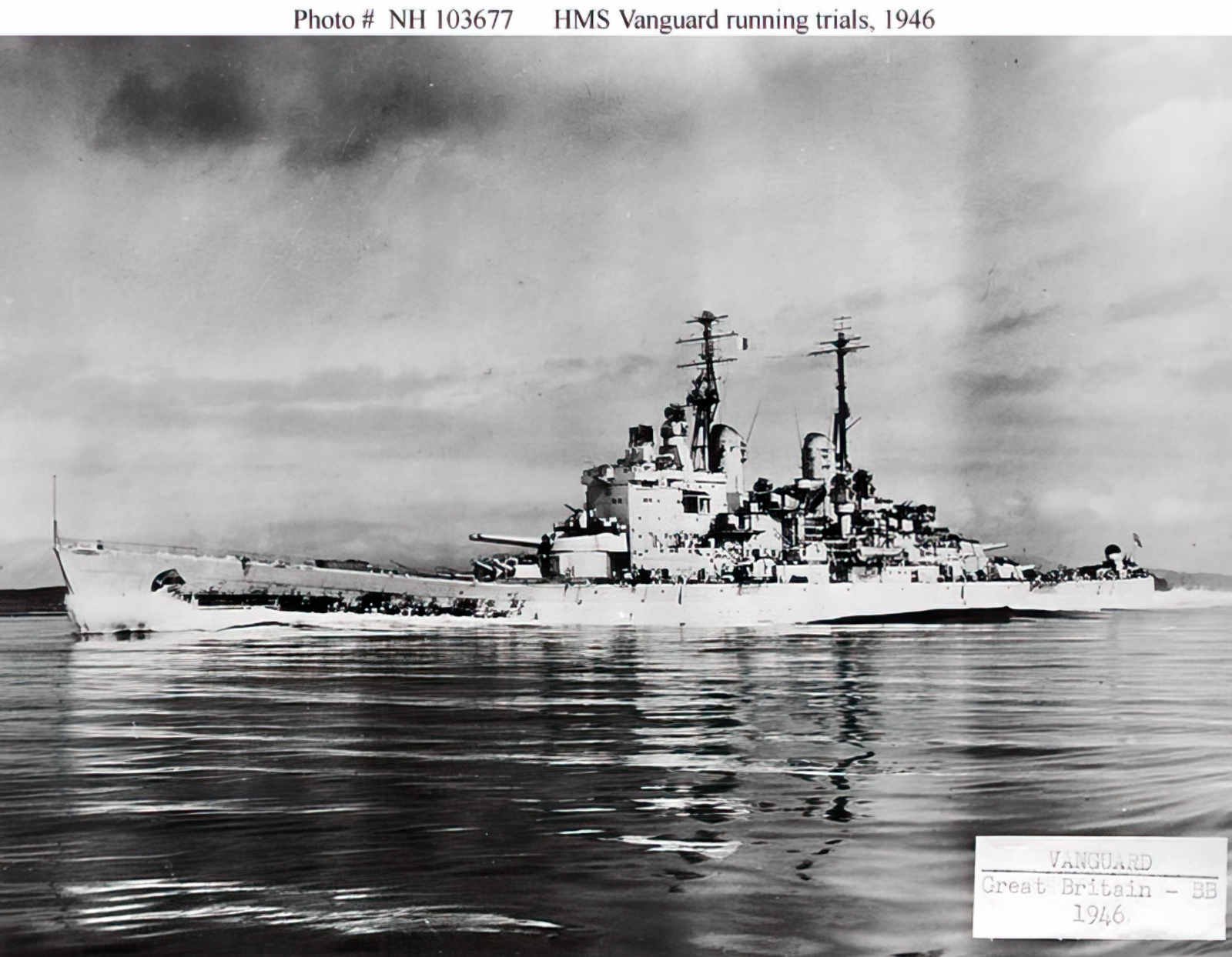 Hms Vanguard 23 4 A4 Photo Print