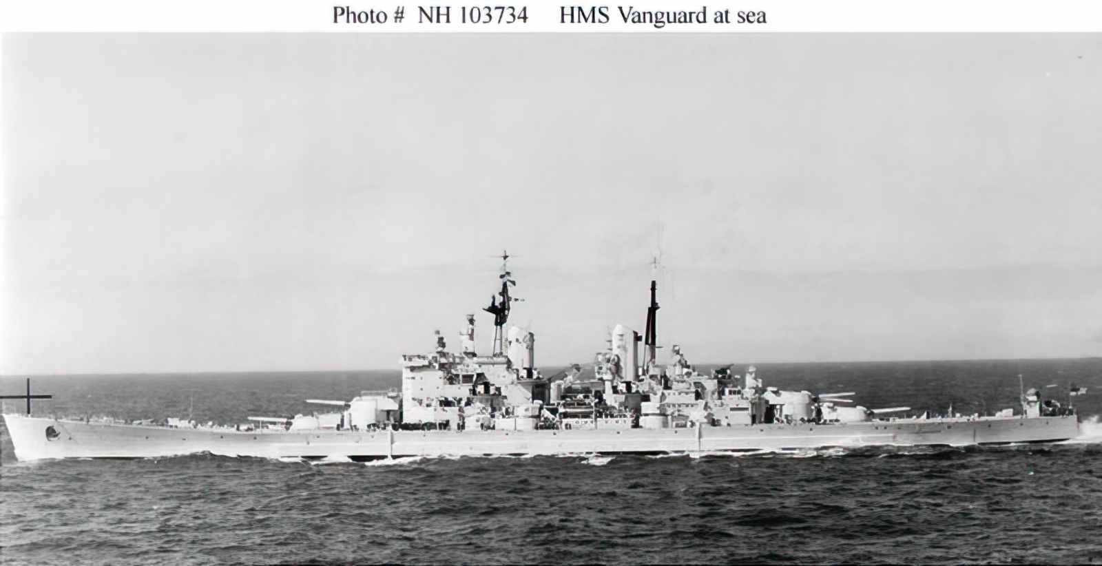 Hms Vanguard 23 8 A4 Photo Print