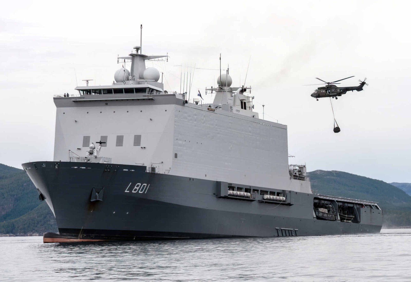 Hnlms Johan De Witt L801 Landing Platform Dock Netherlands A4 Photo Print