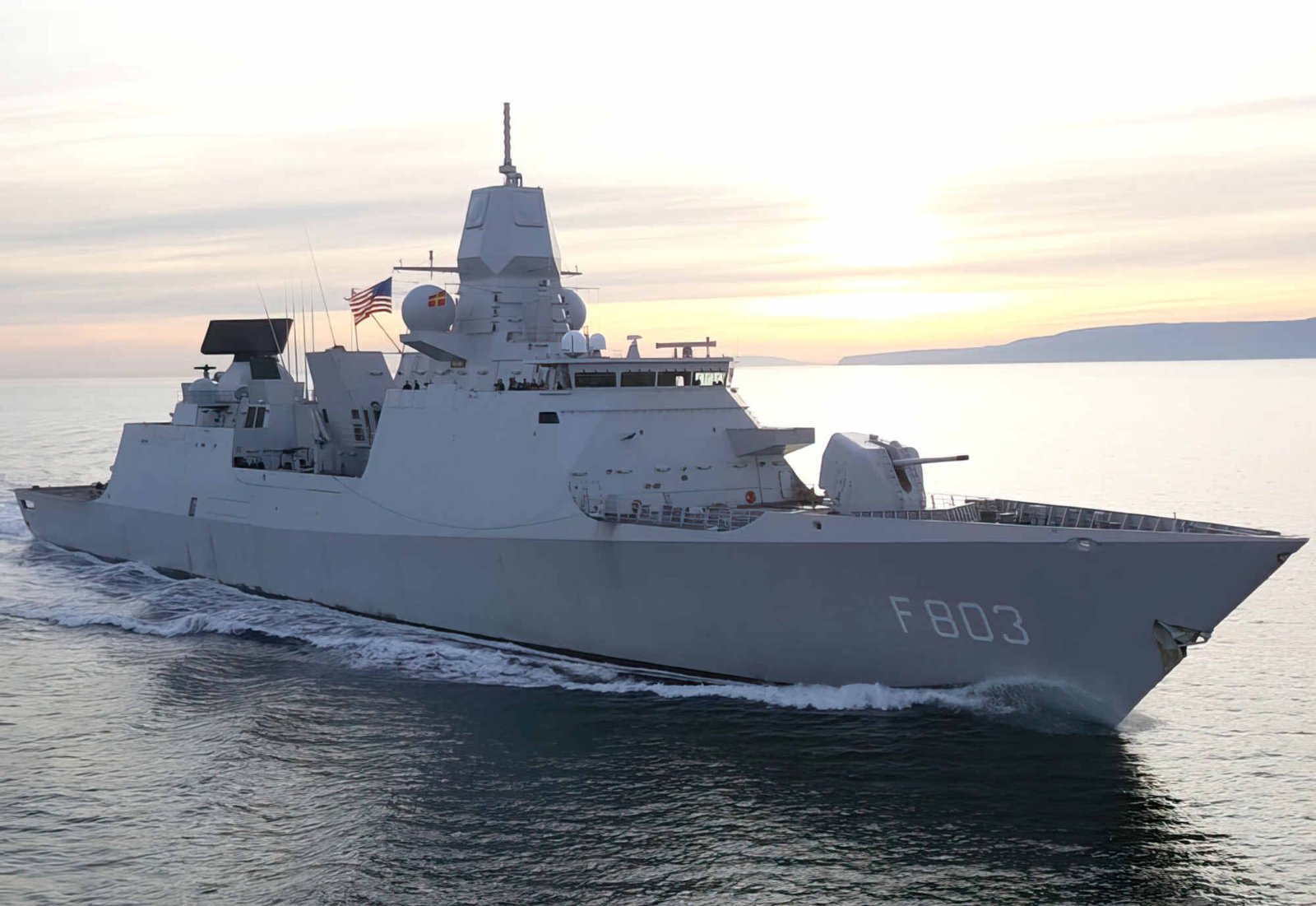 Hnlms Tromp F803 Guided Missile Frigate Netherlands A4 Photo Print