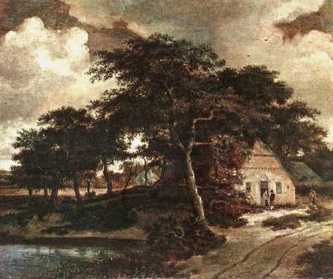 HobbemMeyndert Landscape With Hut A4 Photo Print