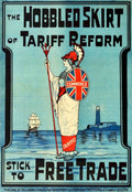 Hobbled Skirt Tariffs Vintage Retro Advert Poster A4 Photo Print