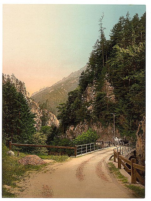 Hoellenthal Holzsteg Lower Austria Vintage A4 Photo Print