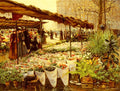 Hoermann Theodore von Marche Aux Fleurs A La Madeleine Art A4 Photo Print