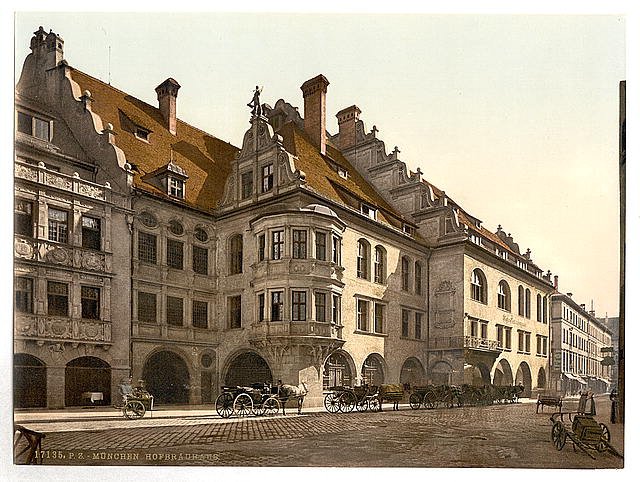Hofbrauhaus Munich Bavaria Vintage A4 Photo Print