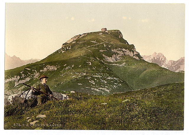 Hohen Kasten view Appenzell Vintage A4 Photo Print