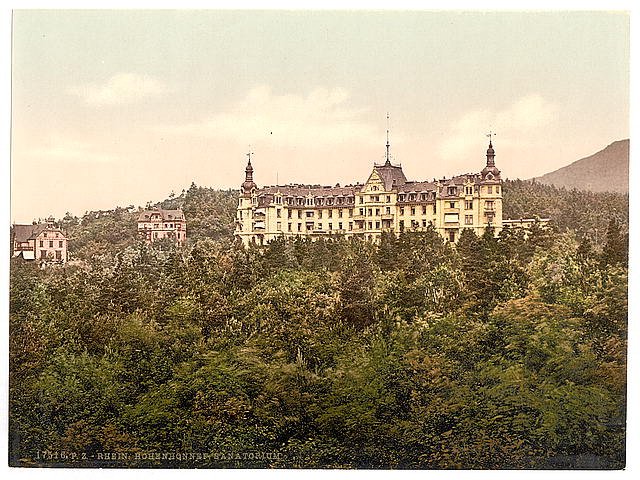 Hohenhonnef Sanatarium Cologne the Rhine Vintage A4 Photo Print