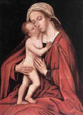 Holbein Hans The Elder Virgin And Child 5 A4 Photo Print
