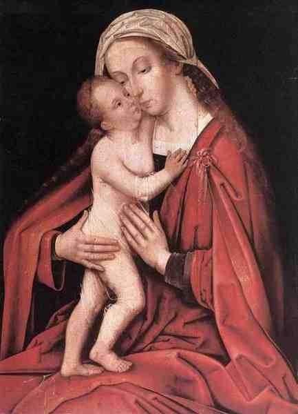 Holbein Hans The Elder Virgin And Child 5 A4 Photo Print