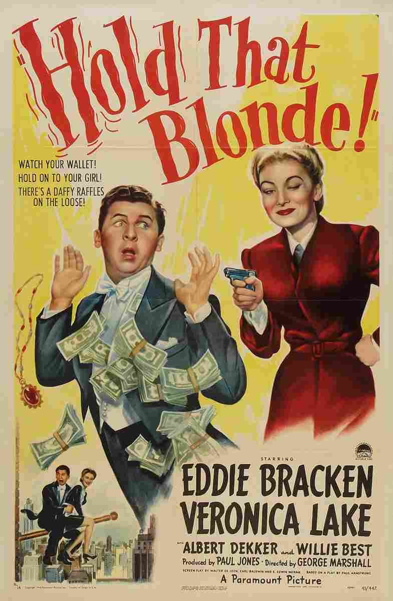 Hold That Blonde 01  film star poster A4 Photo Print