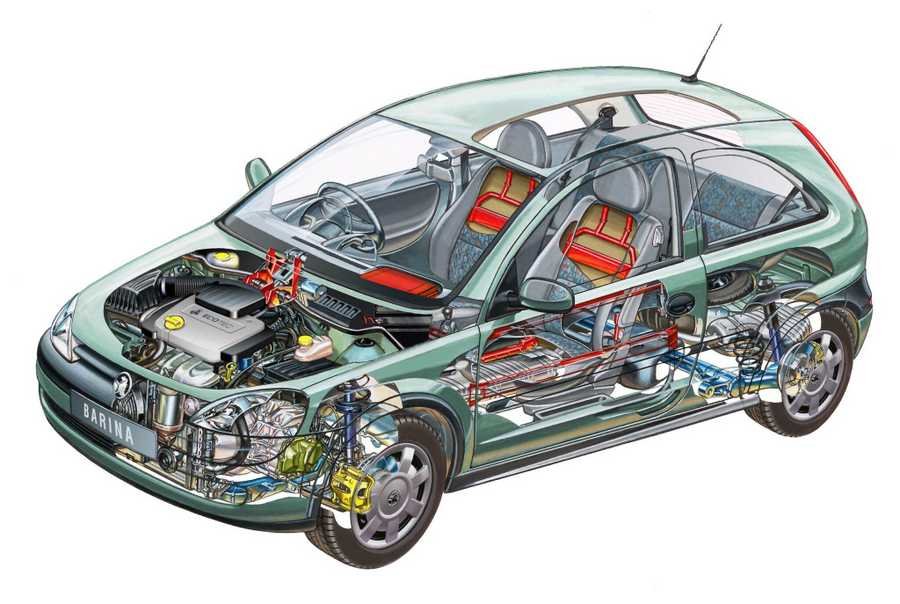 Holden Barina 2000 2048x1373 cutaway A4 Photo Print