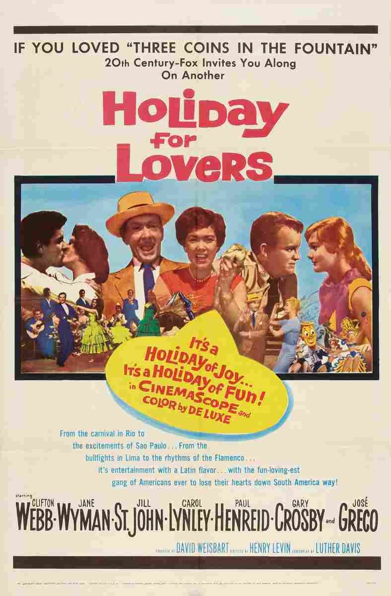 Holiday for Lovers 01  film star poster A4 Photo Print