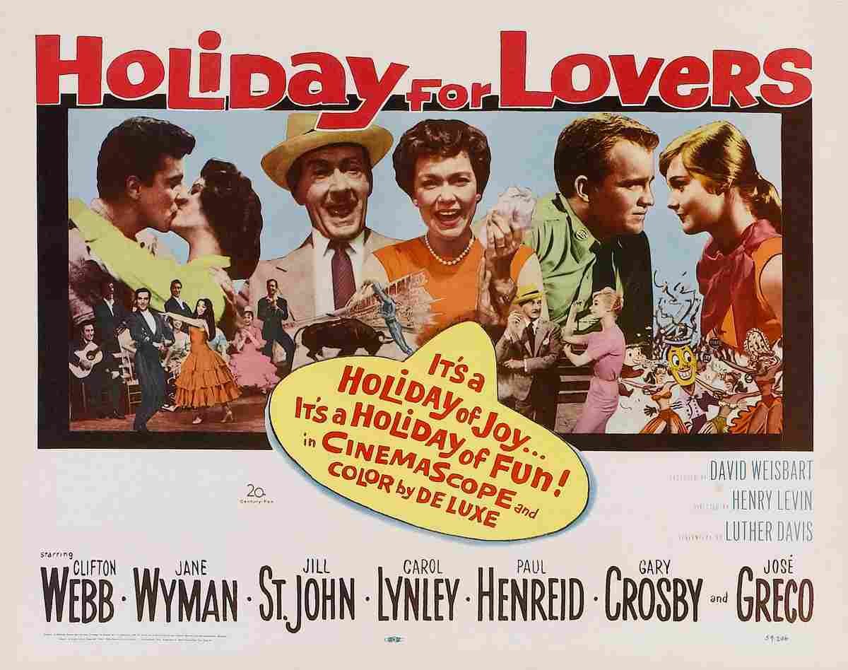 Holiday for Lovers 02  film star poster A4 Photo Print
