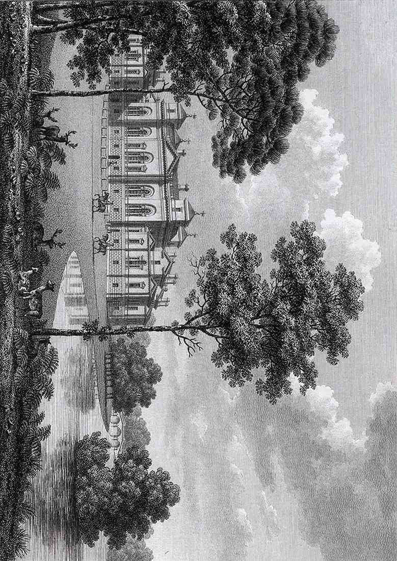 Holkham House Norfolk Thomas Wenman Coke Uk Watts 1779 crop A4 Photo Print