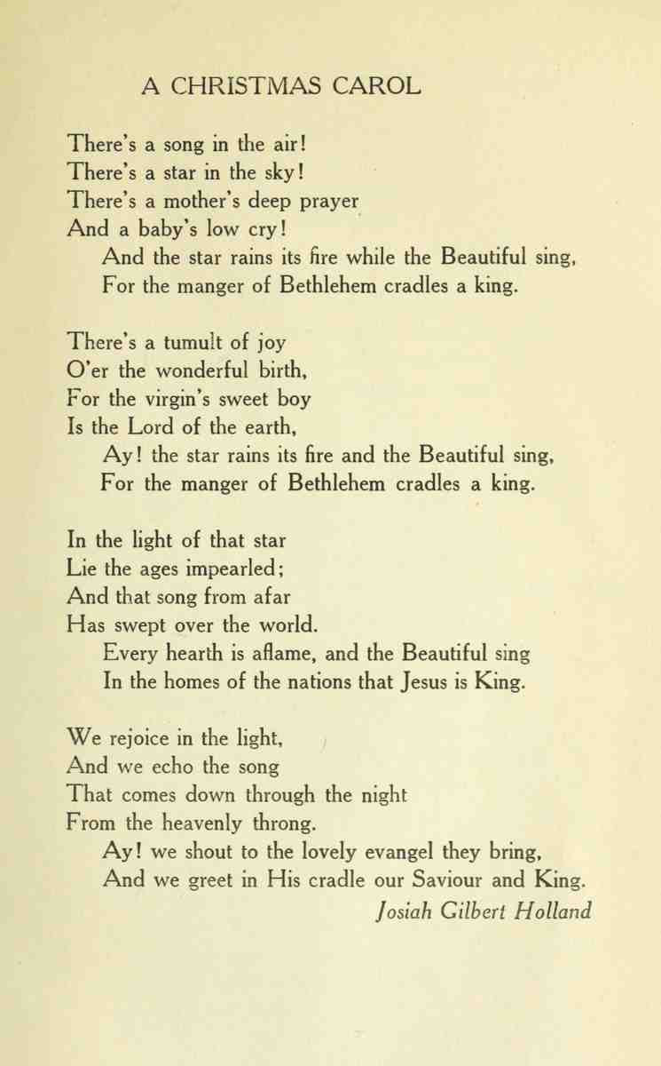 Holland Josiah G 1819 1891 Christmas in Poetry 1922 A Christmas Carol A4 Photo Print