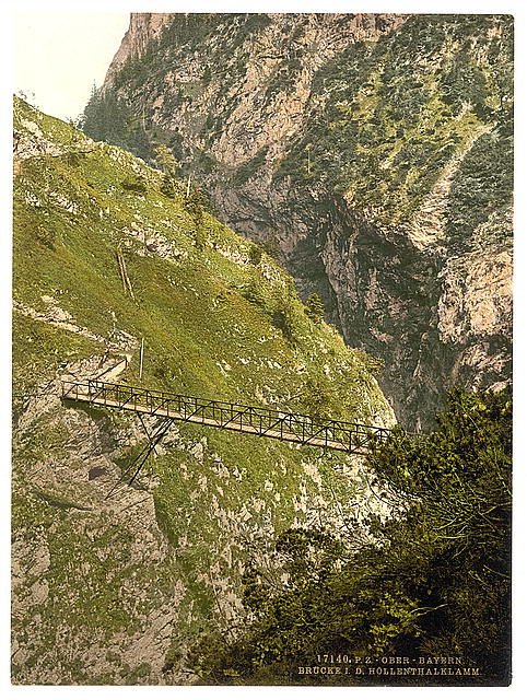 Hollenthalklamm Upper Bavaria Vintage A4 Photo Print