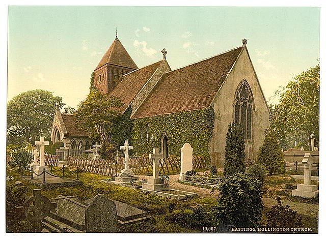 Hollington Church Hastings Vintage A4 Photo Print