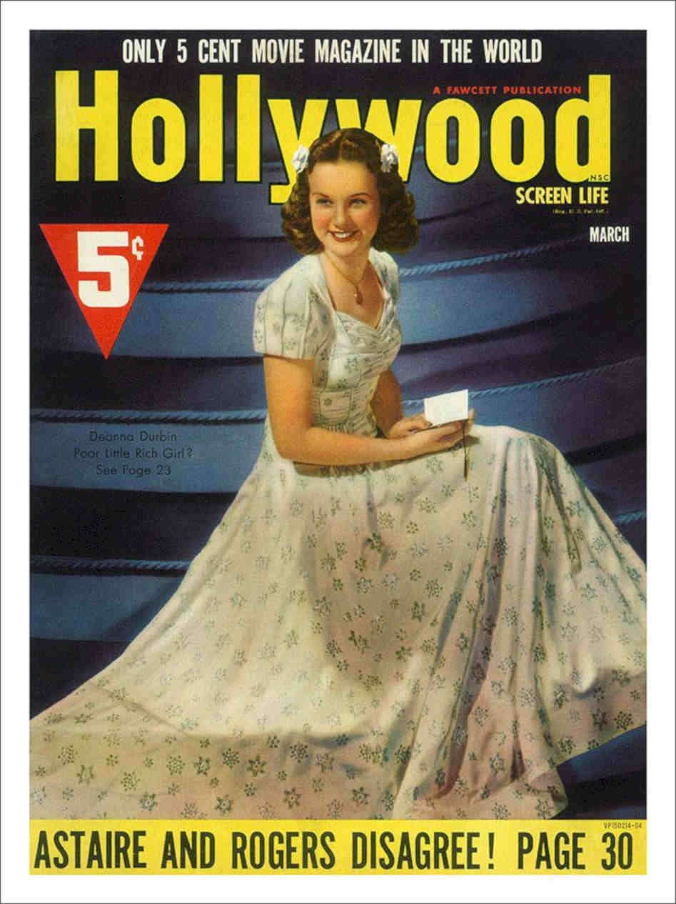 Hollywood Deanna Durbin 1940s Vintage Retro Advert Poster A4 Photo Print