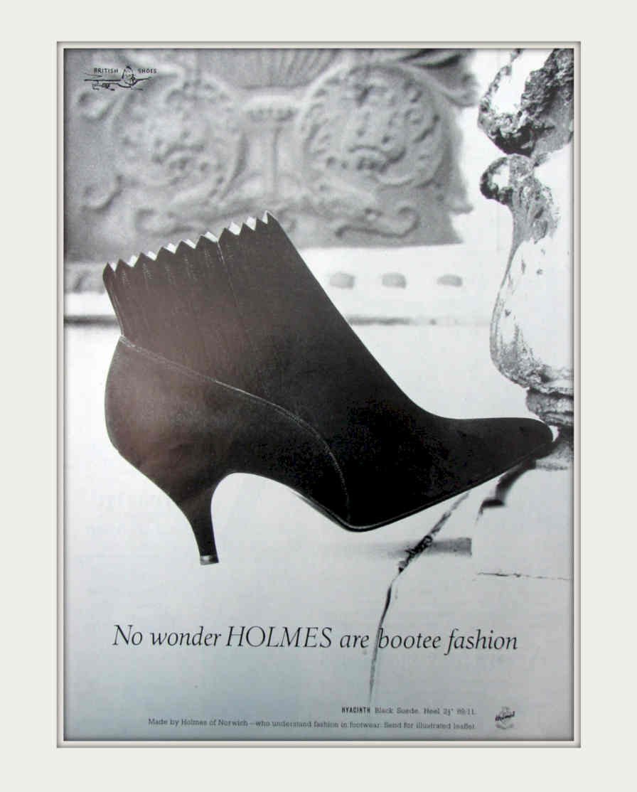 Holmes Black Bootie Vintage Retro Advert Poster A4 Photo Print