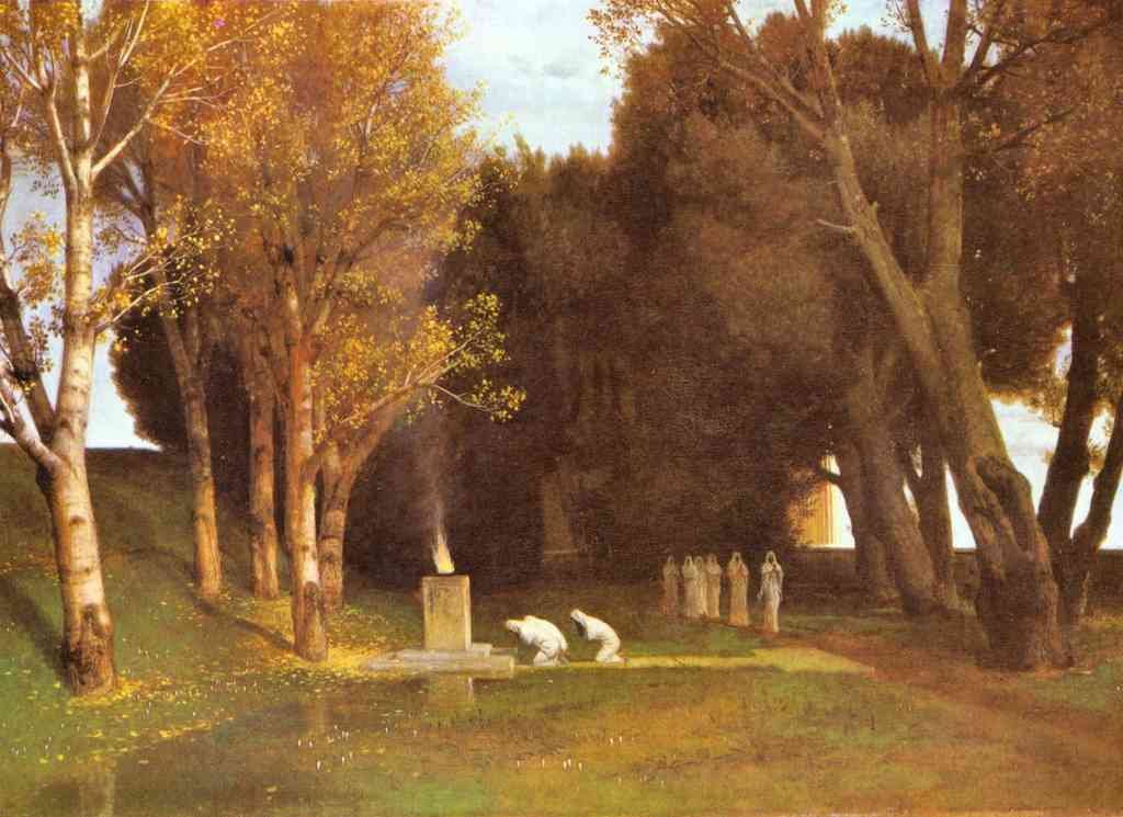 Holy Hain Arnold Bocklin Symbolism A4 Photo Print