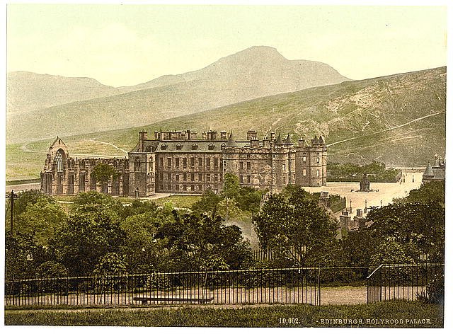 Holyrood Palace Edinburgh Vintage A4 Photo Print