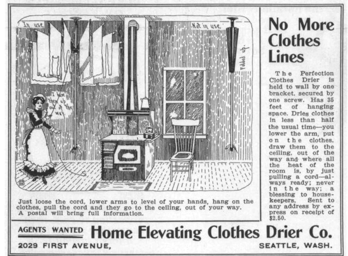 Home Elevating Dryer Vintage Retro Advert Poster A4 Photo Print