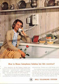 Home Interphone Kitchen Vintage Retro Advert Ads A4 Photo Print