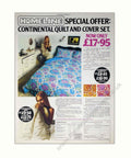 Homeline Quilt Cover Vintage Retro Advert Poster A4 Photo Print