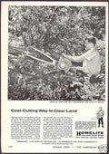 Homelite Brush Cutters Vintage Retro Advert Ads A4 Photo Print