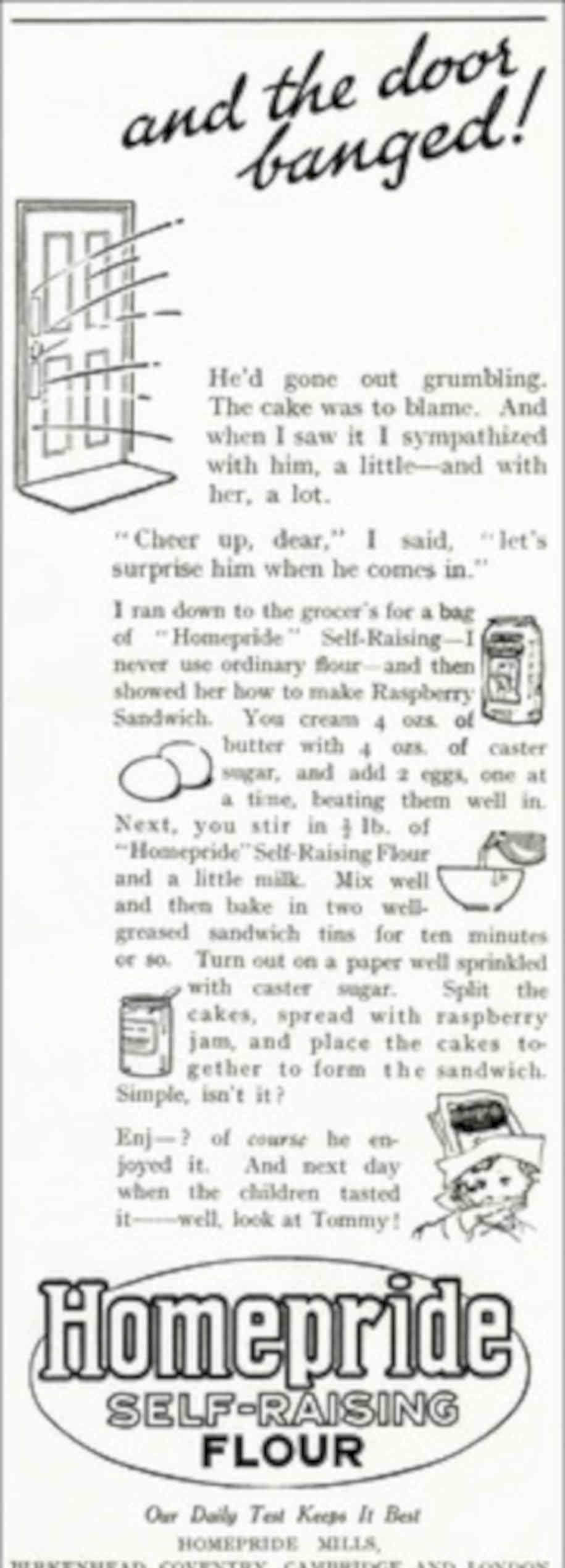 Homepride Flour Sandwich Vintage Retro Advert Poster A4 Photo Print