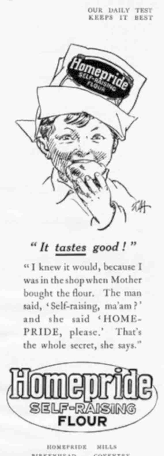 Homepride Flour Taste Vintage Retro Advert Poster A4 Photo Print