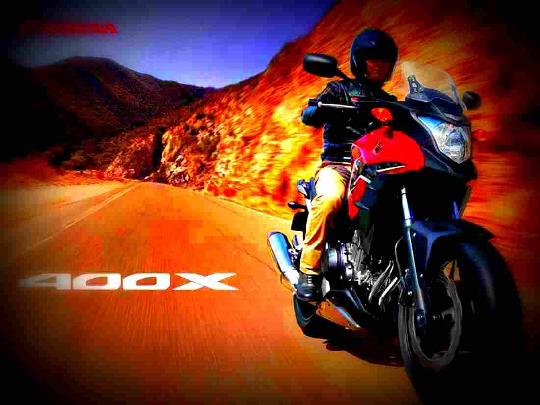 Honda 400X 400cc 2 motorbike A4 Photo Print