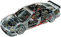 Honda Accord Super Touring cutaway A4 Photo Print