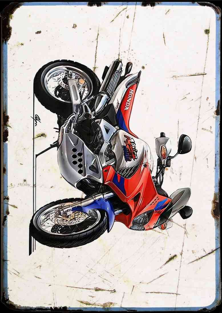 Honda Africa Twin 1000 SHARP aged A4 Photo Print