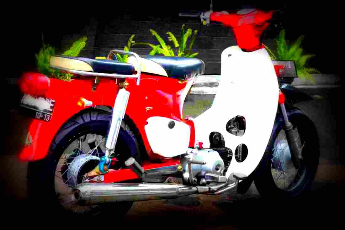 Honda C 90 C 90 3 motorbike A4 Photo Print