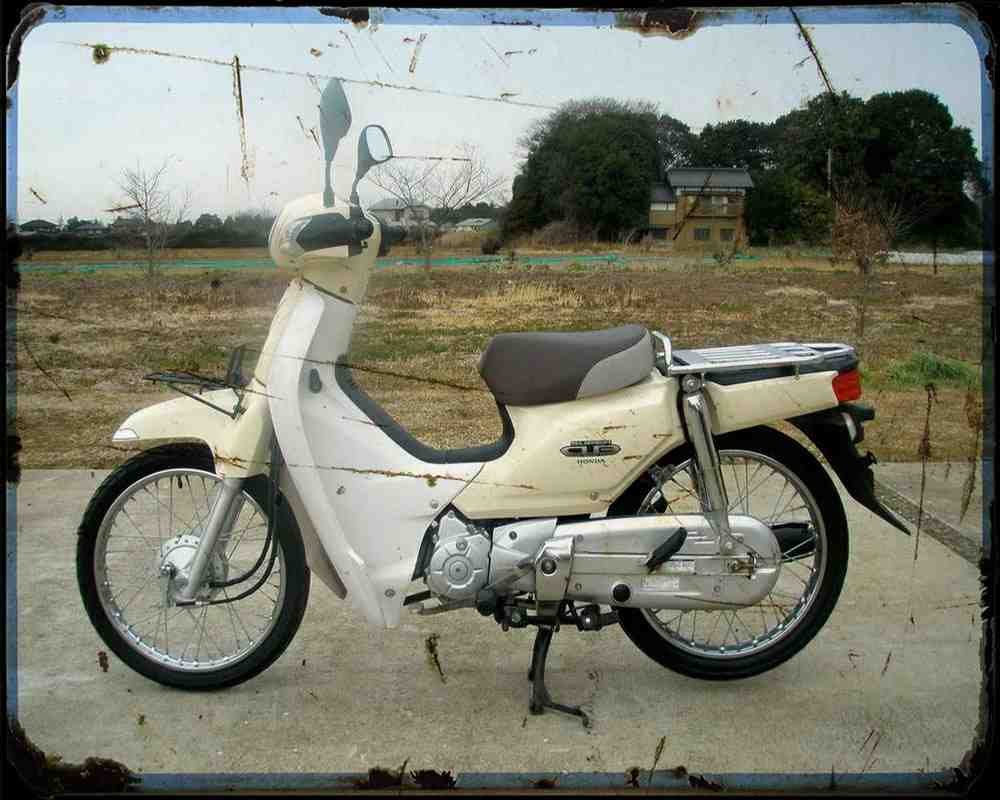 Honda C110 Cub 09 02 Motorbike Vintage Aged A4 Photo Print