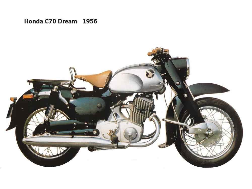 Honda C70 Dream 1956 motorbike A4 Photo Print