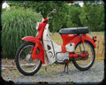 Honda C90 Cub 66 01 A4 Photo Print Motorbike Vintage Aged