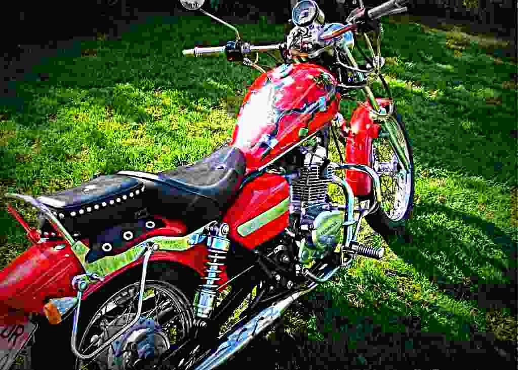 Honda CA 125 Rebel 1997 2 motorbike A4 Photo Print