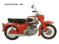 Honda CA72 Dream 1967 motorbike A4 Photo Print