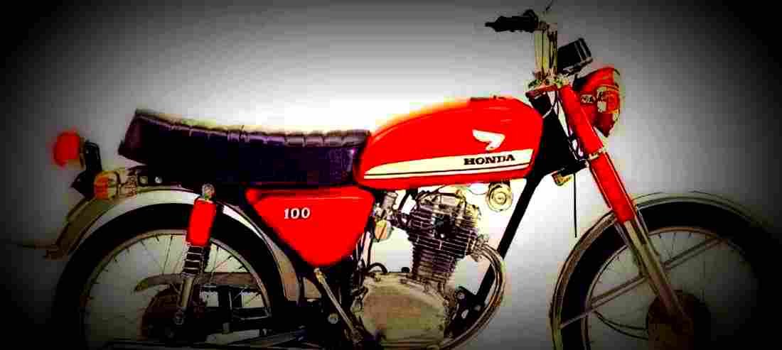 Honda CB 100 1973 1 634x284 motorbike A4 Photo Print