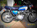 Honda CB 100 1973 3 motorbike A4 Photo Print