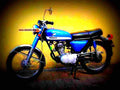 Honda CB 100 1974 2 motorbike A4 Photo Print