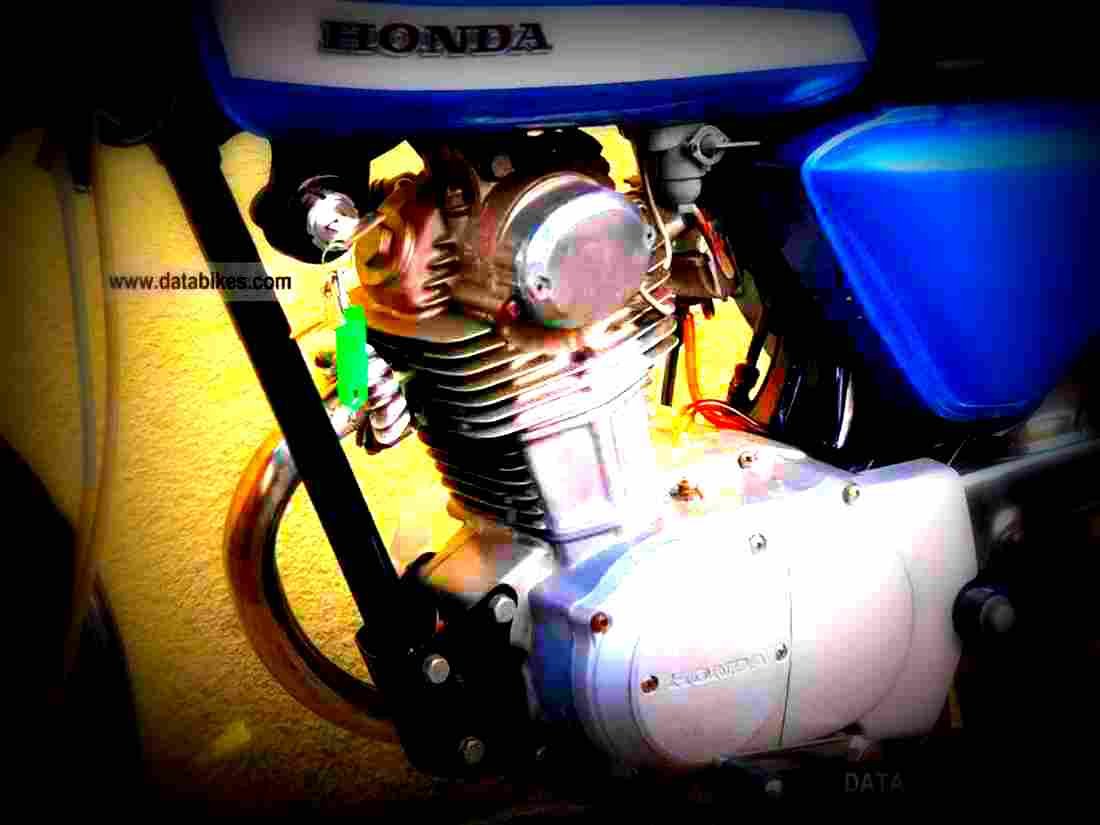Honda CB 100 1974 6 motorbike A4 Photo Print