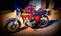 Honda CB 100 SS 1975 5 motorbike A4 Photo Print