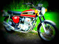 Honda CB 125 1971 1 motorbike A4 Photo Print