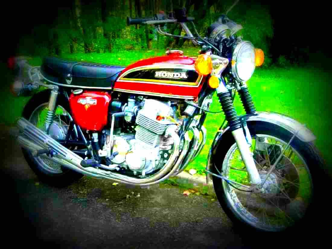 Honda CB 125 1971 1 motorbike A4 Photo Print
